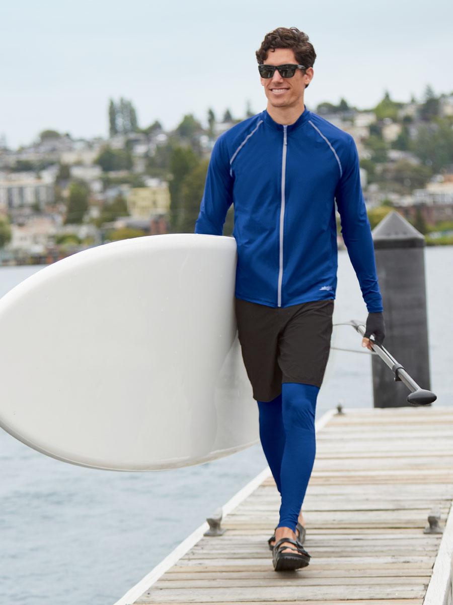 Men's WaterShade® Full Zip Swim Shirt