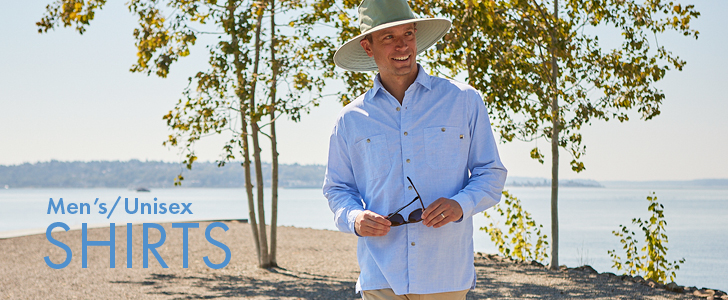unisex_mens tops button-front