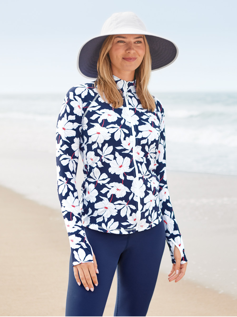 Women's WaterShade<sup>®</sup> Full Zip Swim Shirt - view 10