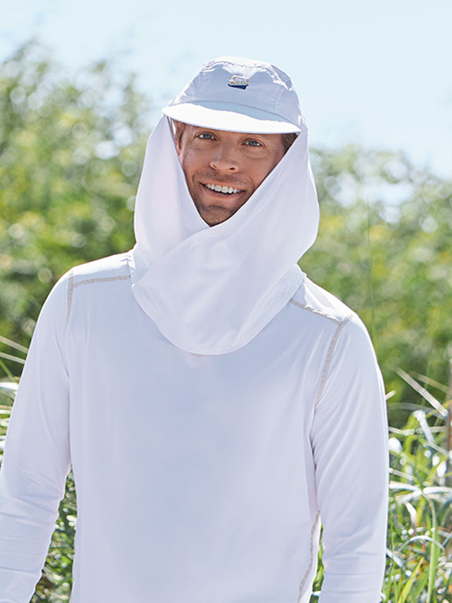 Adult Shade Cap with Crossover Drape - view 1