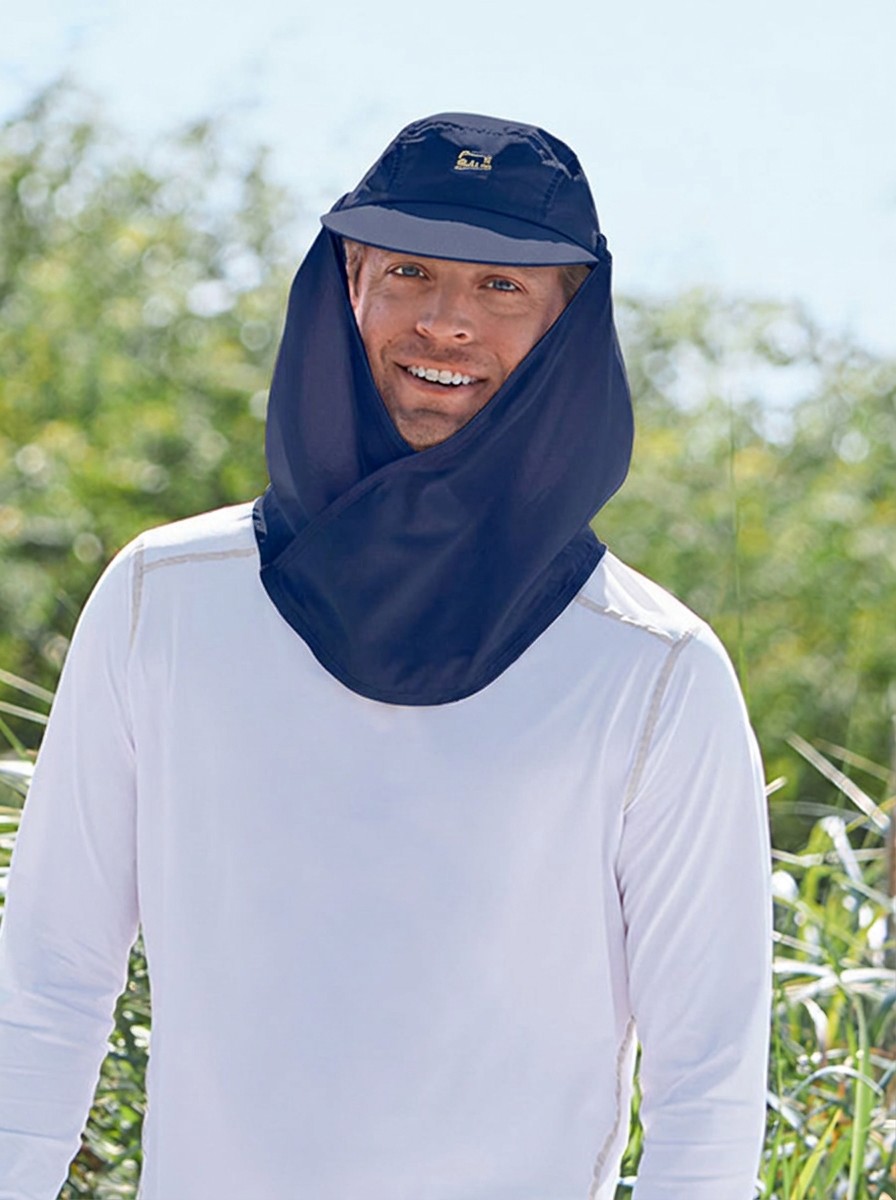 Adult Shade Cap with Crossover Drape - view 3