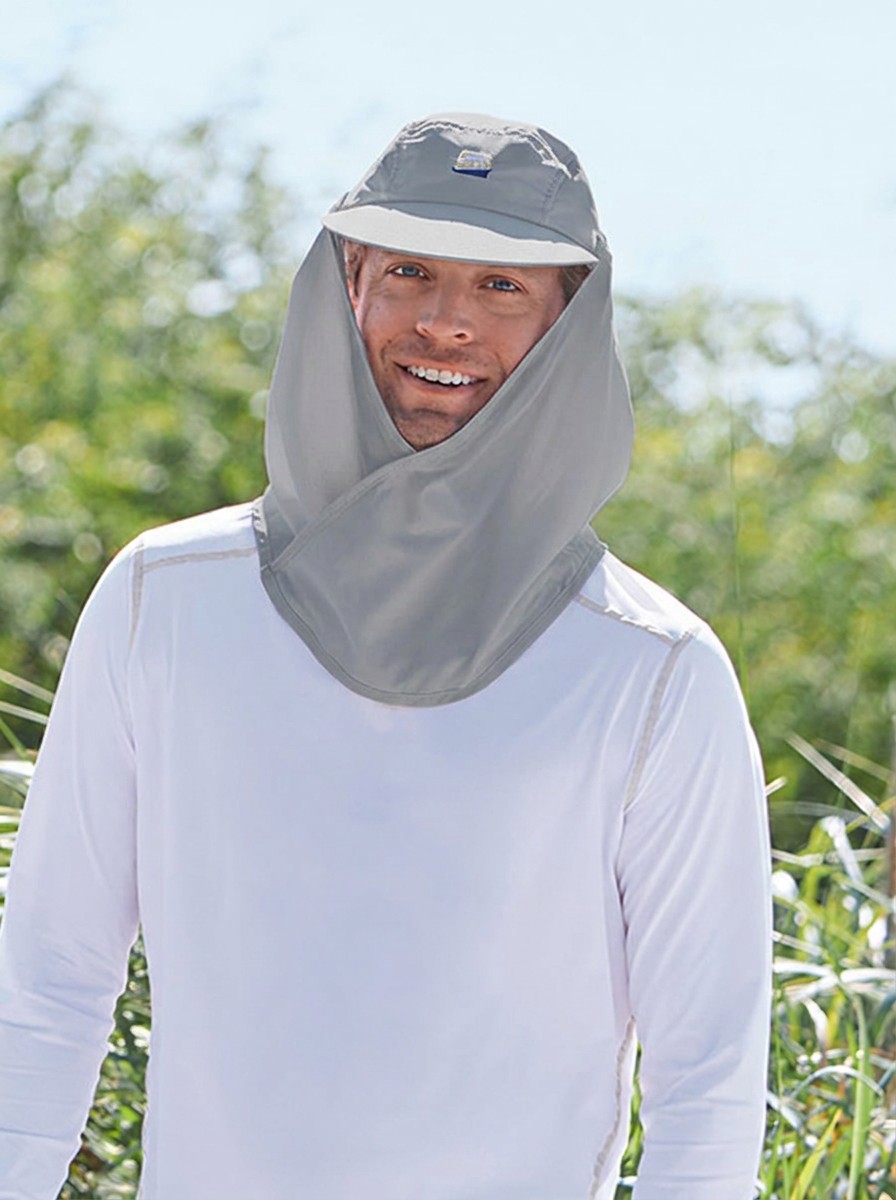 Adult Shade Cap with Crossover Drape - view 4